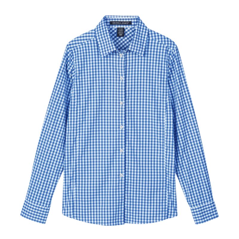 CrownLux Performance® Ladies' Gingham Shirt Thumbnail