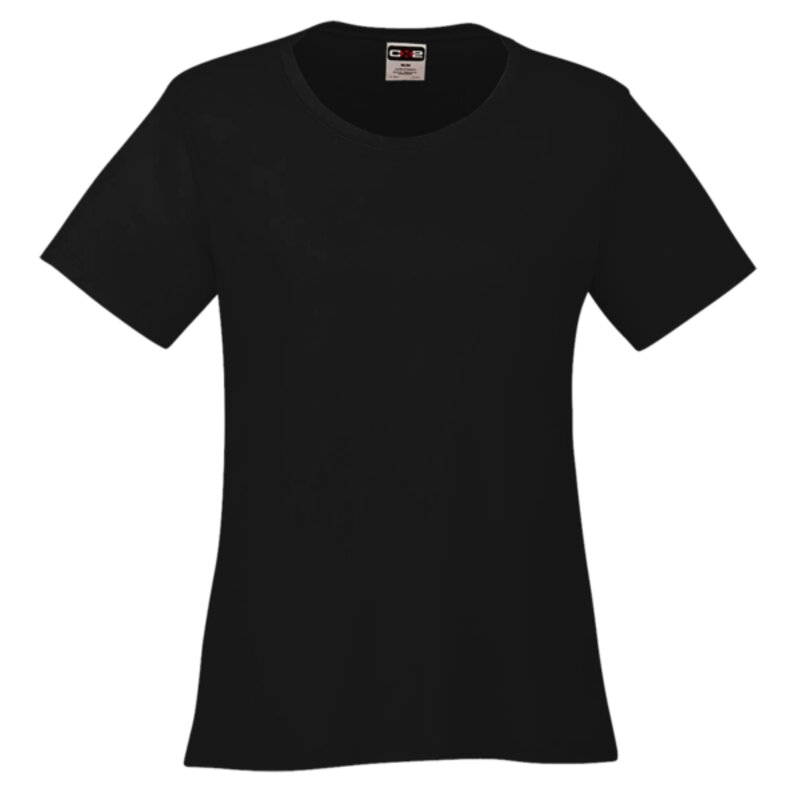 Ladies Crew Neck Polyester Tee Thumbnail