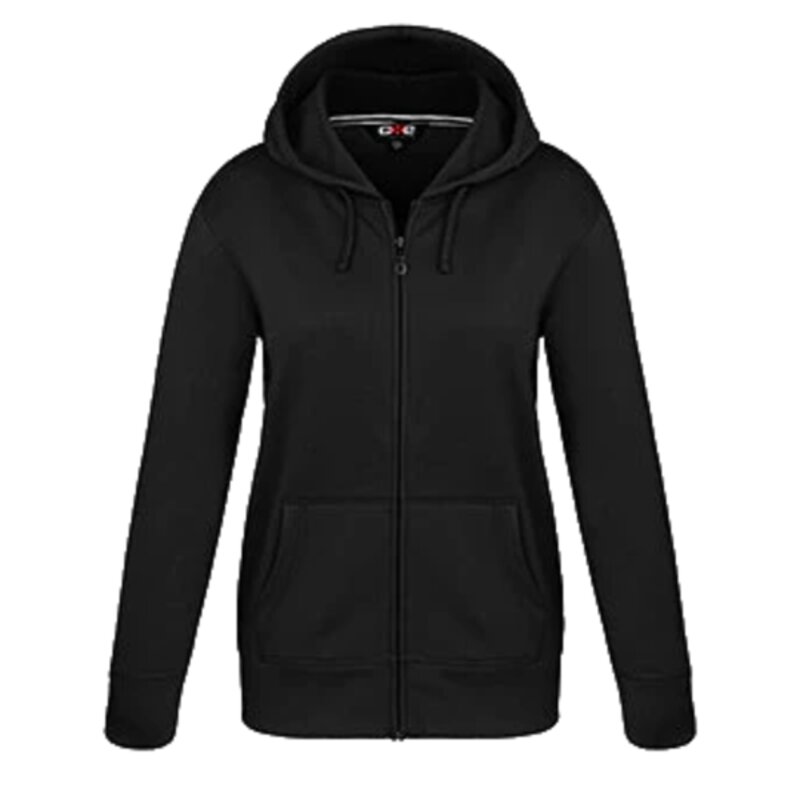 Ladies Polyester Full-Zip Hooded Sweatshirt Thumbnail