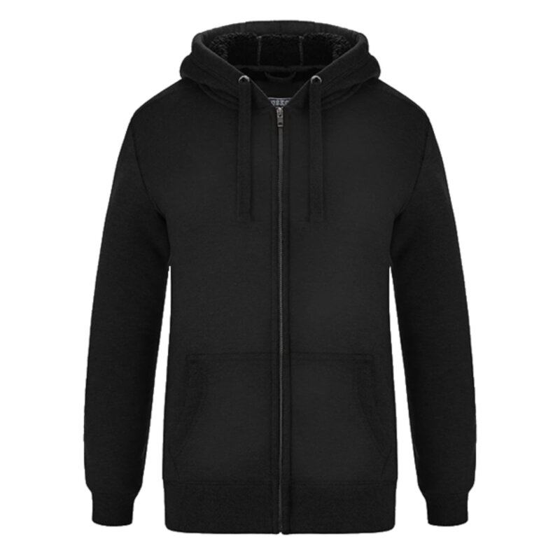 Ladies Full-Zip Hooded Sweatshirt w/ Sherpa Fleece Thumbnail