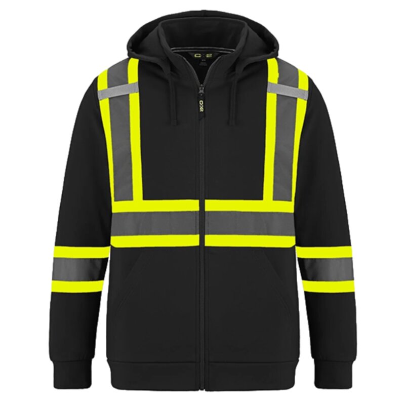 Hi-Vis Polyester Full Zip Hodie Thumbnail