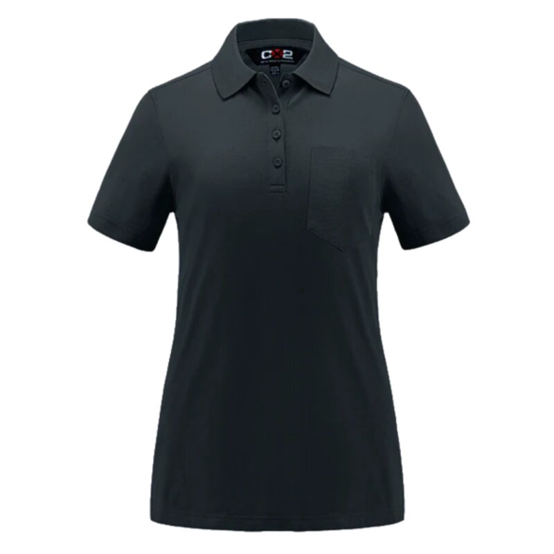 Ladies Pique Mesh Polo w/ Pocket Thumbnail