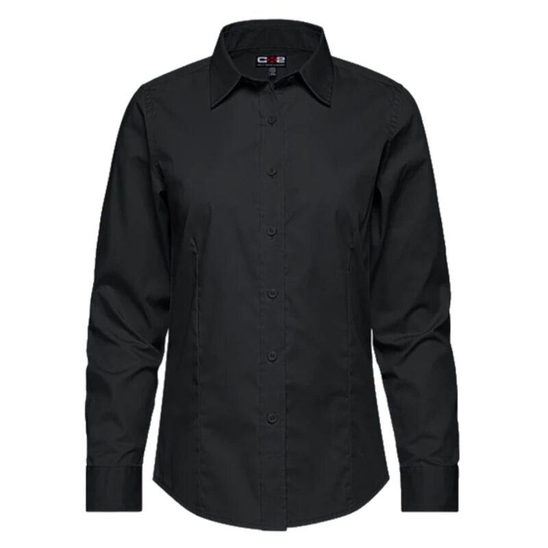 Ladies Poly-Cotton Twill Long Sleeve Easy-Care Shirt Thumbnail