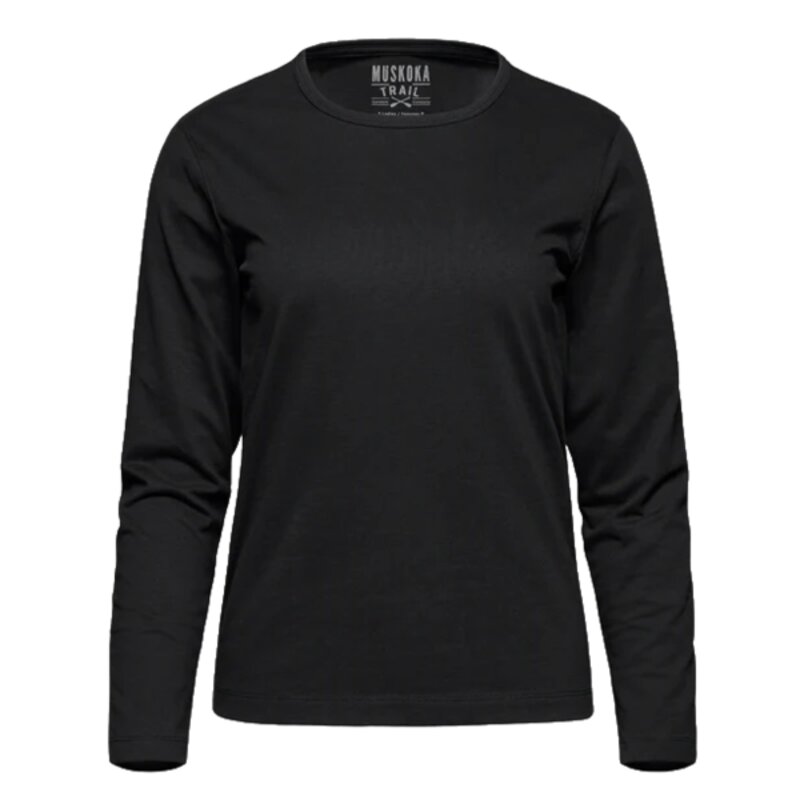 Cotton-Poly Long Sleeve Crewneck T-Shirt Thumbnail
