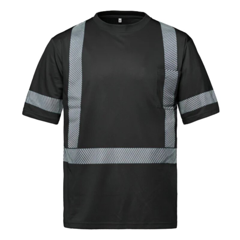 Hi-VIS T-shirt with Segmented Stripes Thumbnail