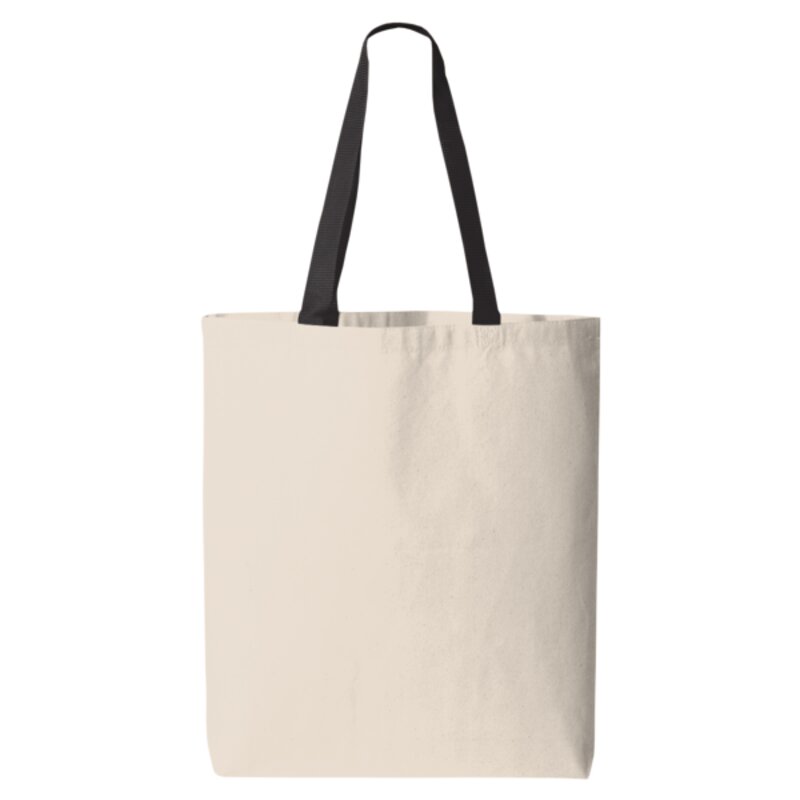 11L Canvas Tote with Contrast-Color Handles Thumbnail