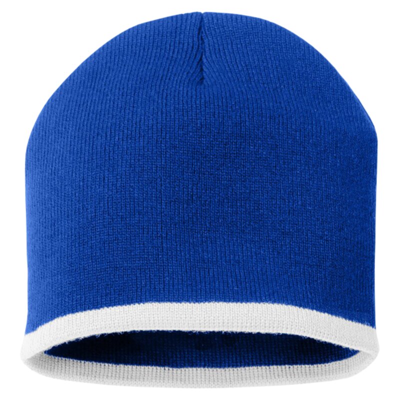 8" Bottom-Striped Beanie Thumbnail