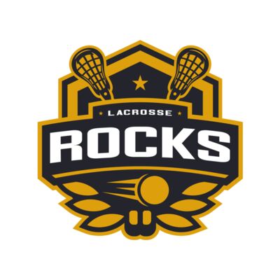 Rocks Lacrosse Logo Template Thumbnail