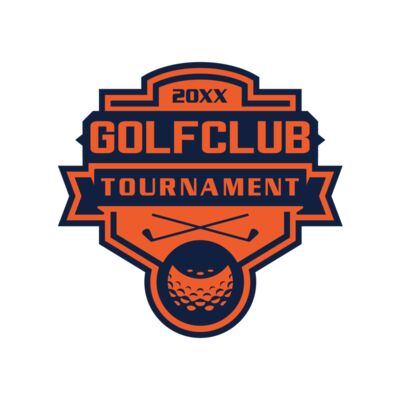 Golf club Tournament logo template 02 Thumbnail