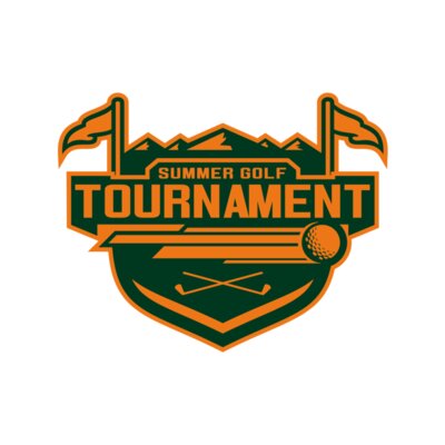 Tournament Summer golf logo template	02 Thumbnail