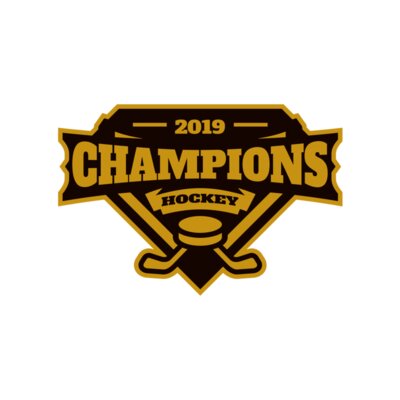 Champions Hockey logo template Thumbnail