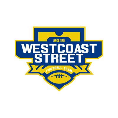 West Coast Street Football League logo template Thumbnail