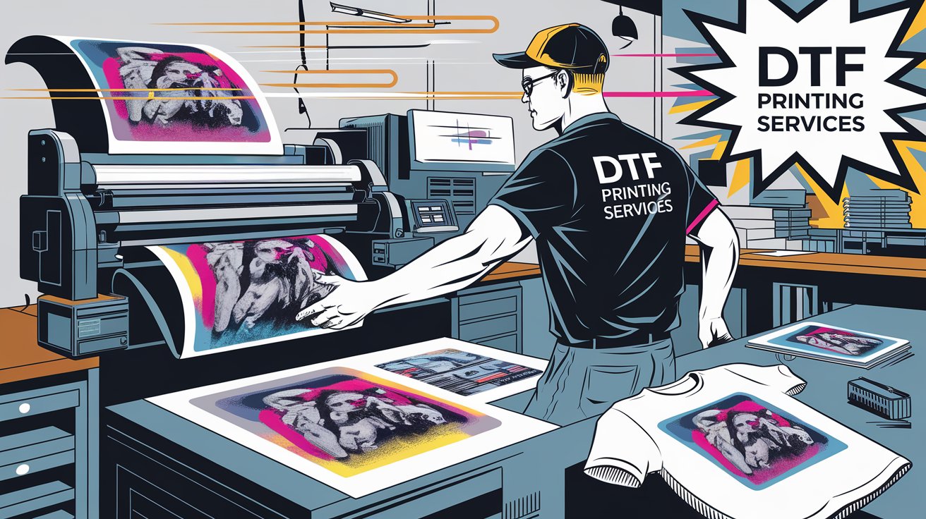 Direct-to-Film DTF Printing Process - Professional T-Shirt Printing Service
