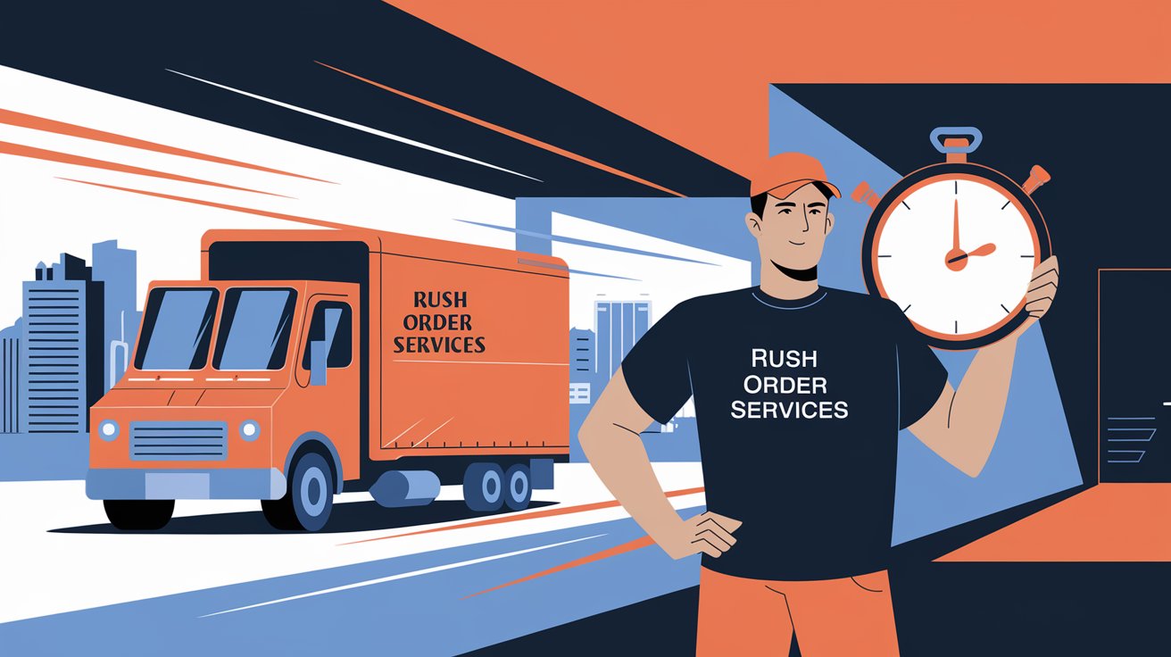 Rush Order Custom T-Shirt Printing - Fast Delivery Service