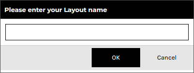Enter Layout Name