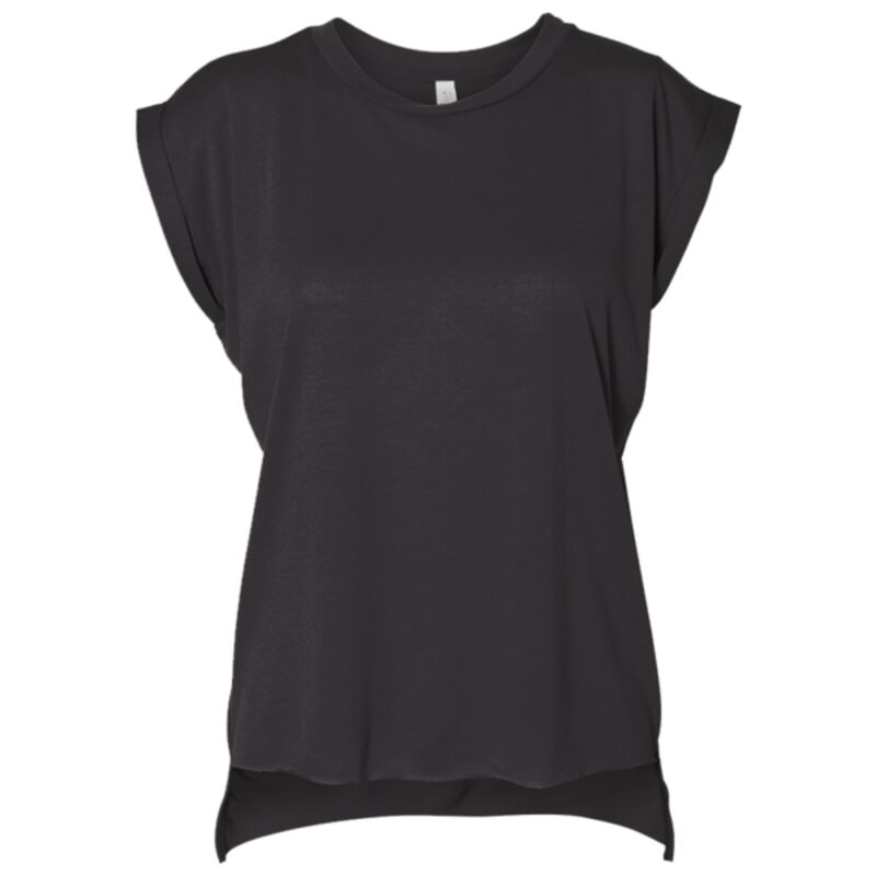 Women’s Flowy Rolled Cuffs Muscle Tee Thumbnail