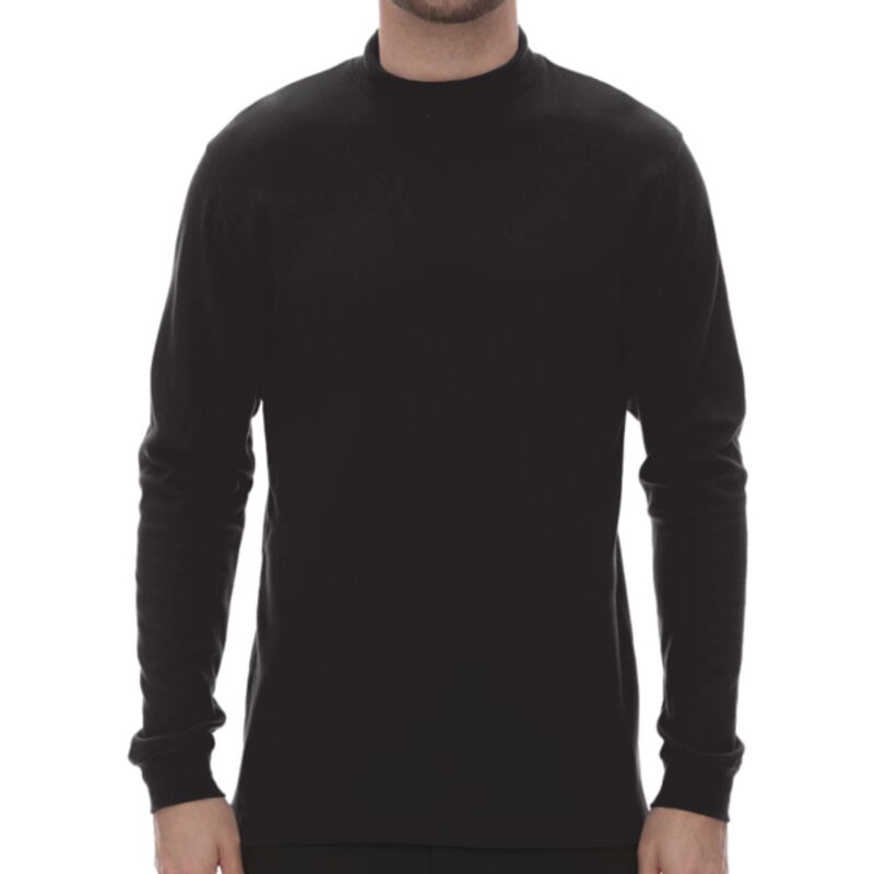 Jersey Interlock Mockneck Long Sleeve T-Shirt Thumbnail