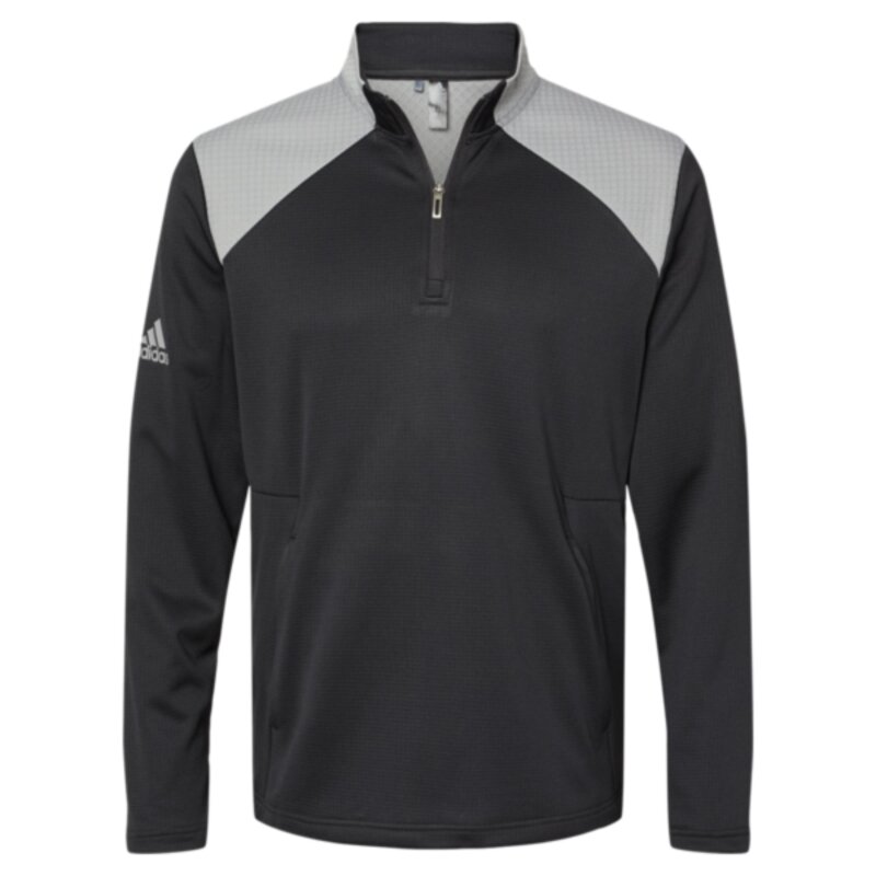 Textured Mixed Media Quarter-Zip Pullover Thumbnail