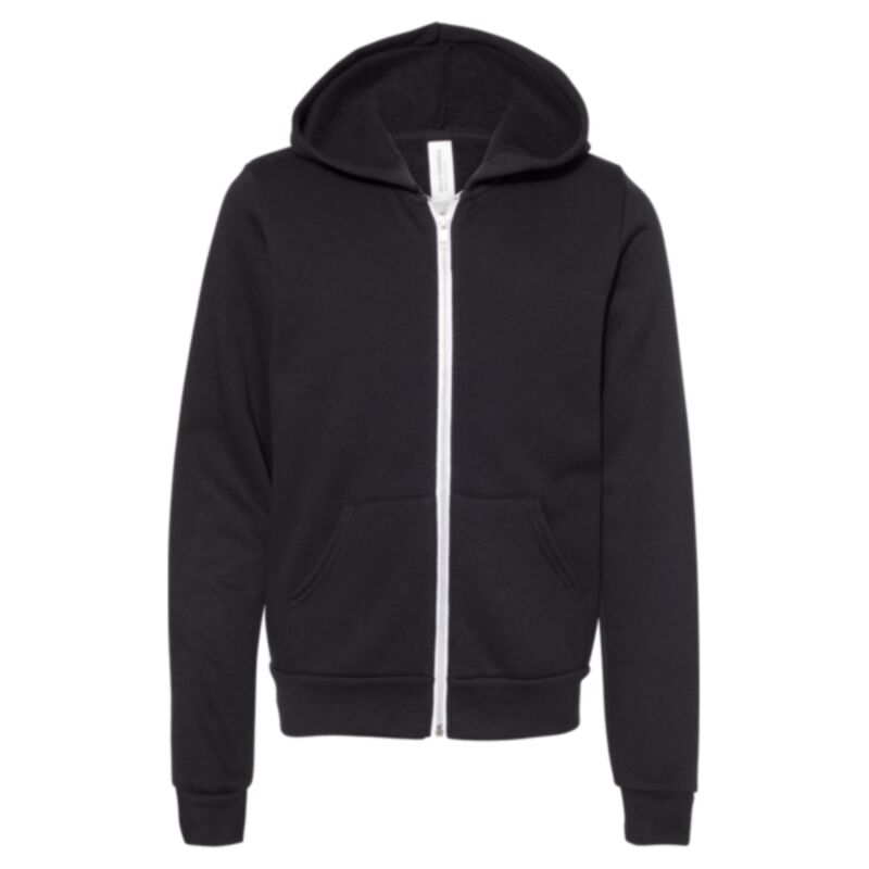 Youth Sponge Fleece Full-Zip Hoodie Sweatshirt Thumbnail