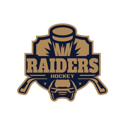 Raiders Hockey logo template Thumbnail