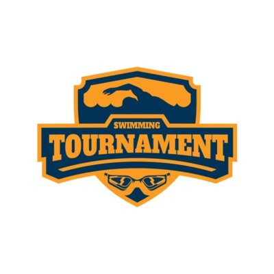 Swimming Tournament logo template 02 Thumbnail