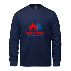 Men's Long Sleeve Crew Neck Tee Thumbnail
