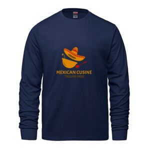 Men's Long Sleeve Crew Neck Tee Thumbnail