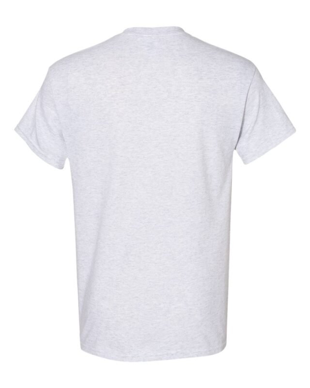 Custom T Shirt Printing Ash Grey Back